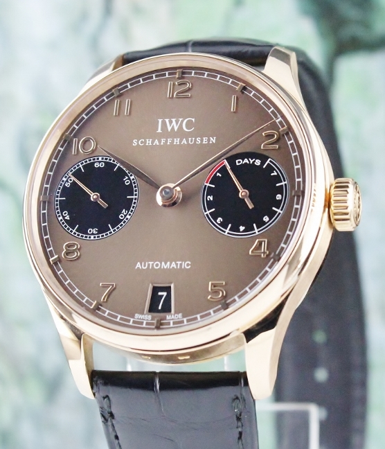 (image for) Rare IWC Portuguese 7 Days 18K Rose Gold Limited Edition Copper Dial / IW500124